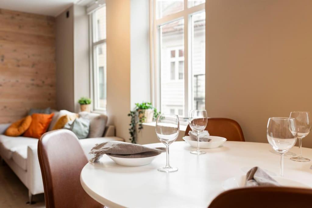New! Modern Apartment In Historic Area Of Bergen! Luaran gambar